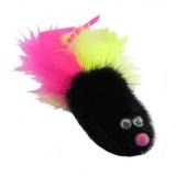 sh-07158/34233 PETTO Игрушка Мышь норка М с хвостом перо пышное GoSi этикетка кружок*100