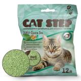 20333004 Cat Step Наполнитель растительный комкующийся Tofu Green Tea 5,62кг*12л*3