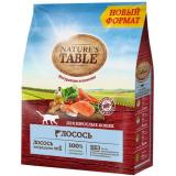 10225519 NATURE`S TABLE д/взрослых кошкек с Лососем 1.1кг*6