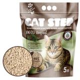 20323001 Cat Step Наполнитель растительный комкующийся Wood Original, 5л*10