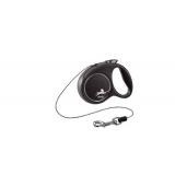 56018F/33203 Рулетка FLEXI BLACK DESIGN XS 3м*8кг (трос) серебряный