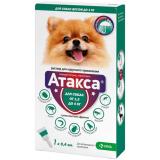 #(С)(Л)Атакса Капли д/собак от 1,5 до 4кг от блох и клещей 1пипетка*0,4мл 30%