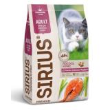 (Б)0648 SIRIUS сух.д/кошек Лосось и рис 10кг