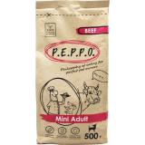 PEPPO Сухой корм д/собак Mini Adult Говядина 500гр*20