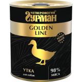 Четвероногий Гурман 33437 Golden кон.д/собак Утка натуральная в желе 340г